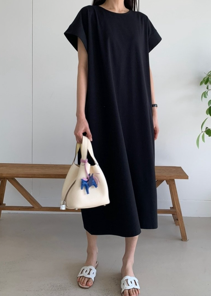 Cotton boxy dress