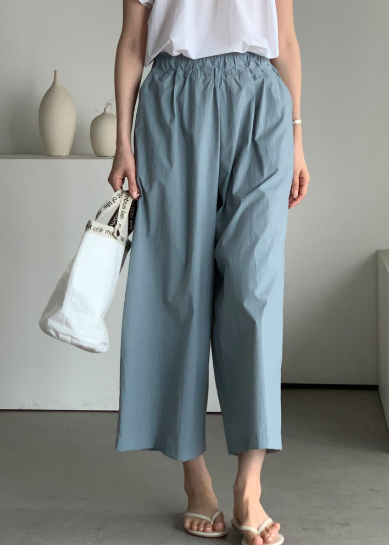 Wrinkle free wide pants