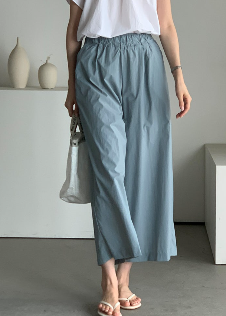 Wrinkle free wide pants