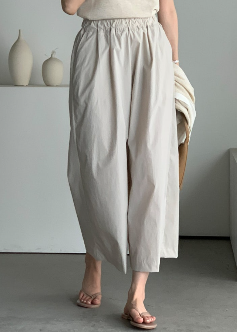 Wrinkle free wide pants