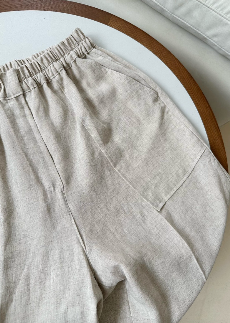 Linen wide slacks