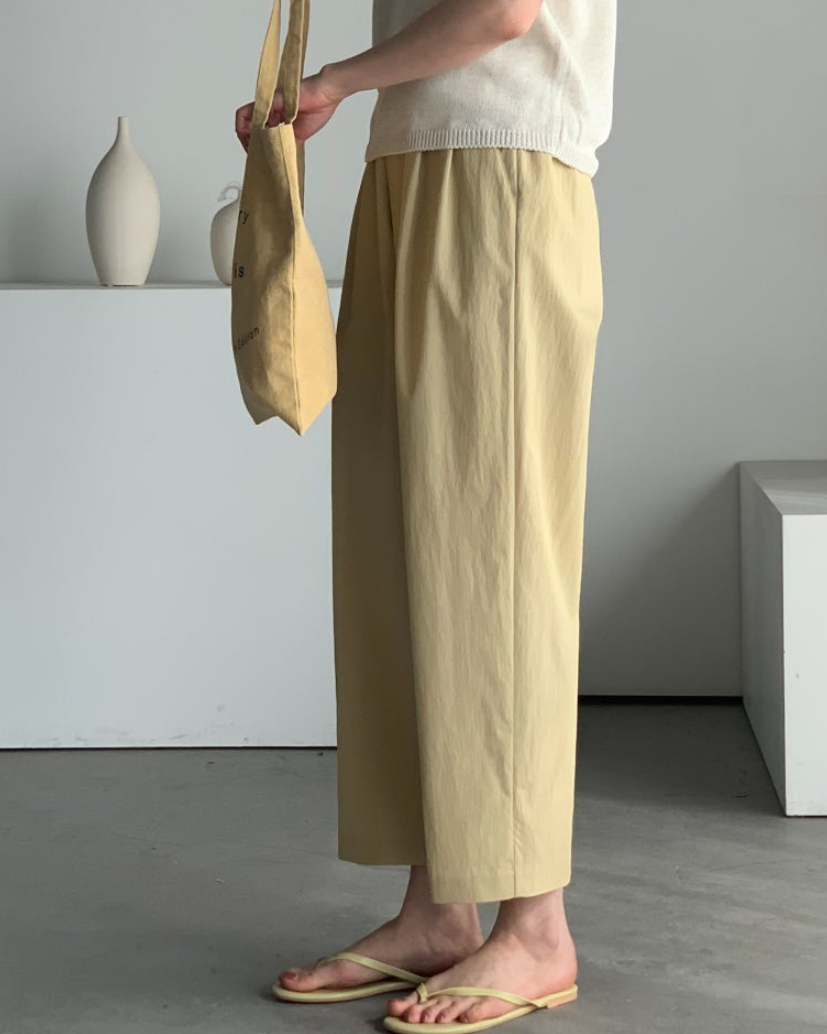 Modern pintuck slacks