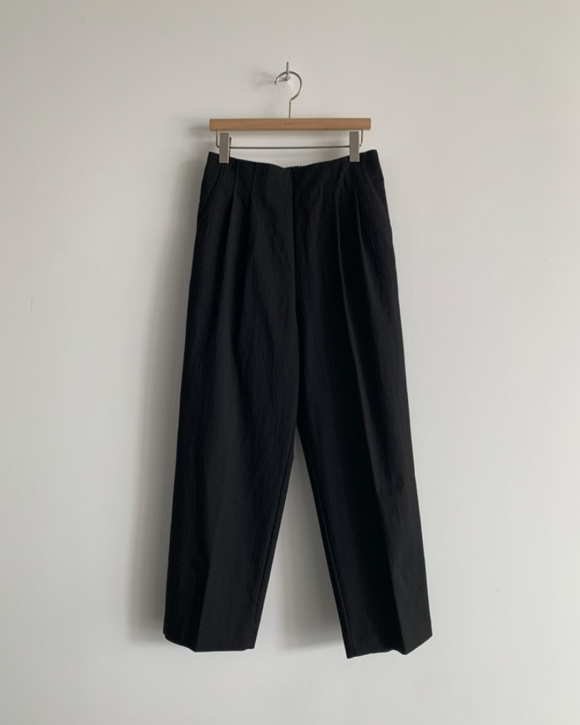 Modern pintuck slacks