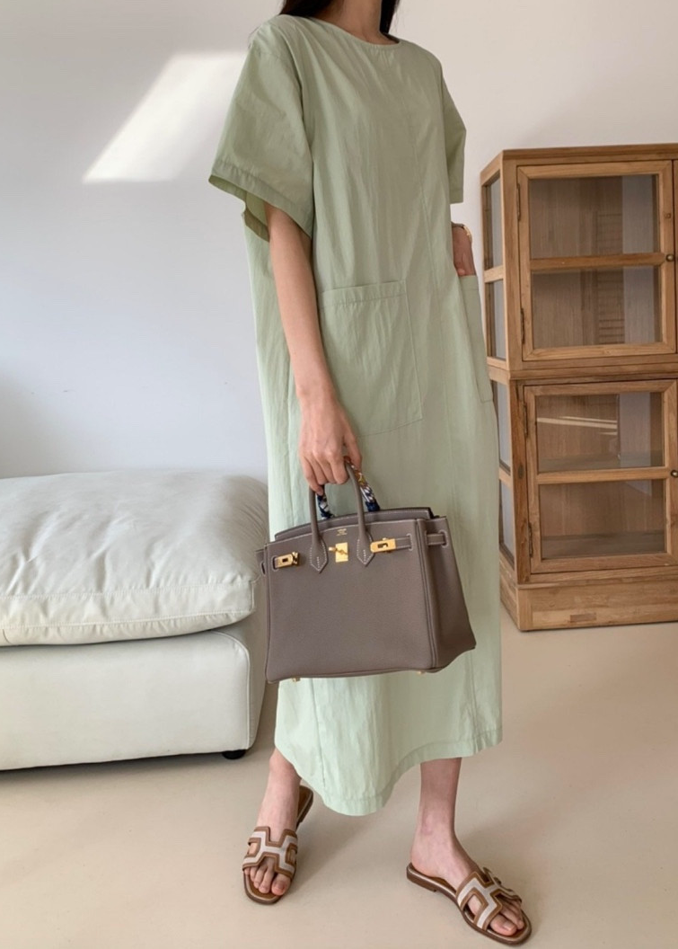 Summer big pocket dress