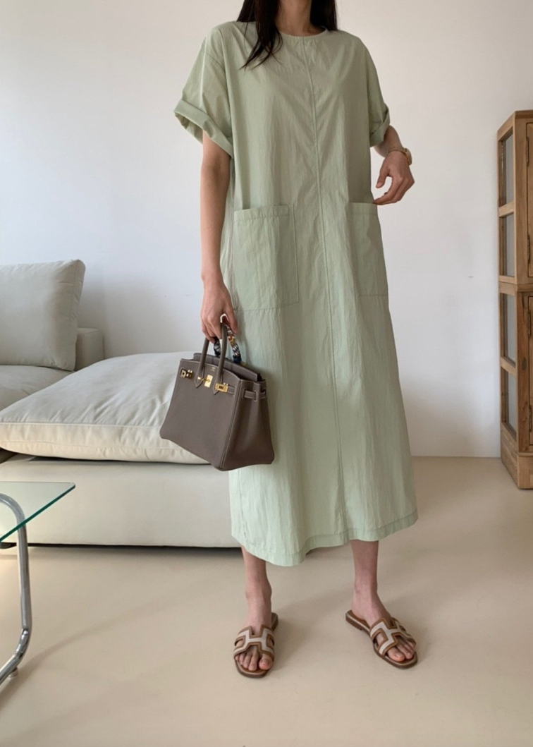 Summer big pocket dress