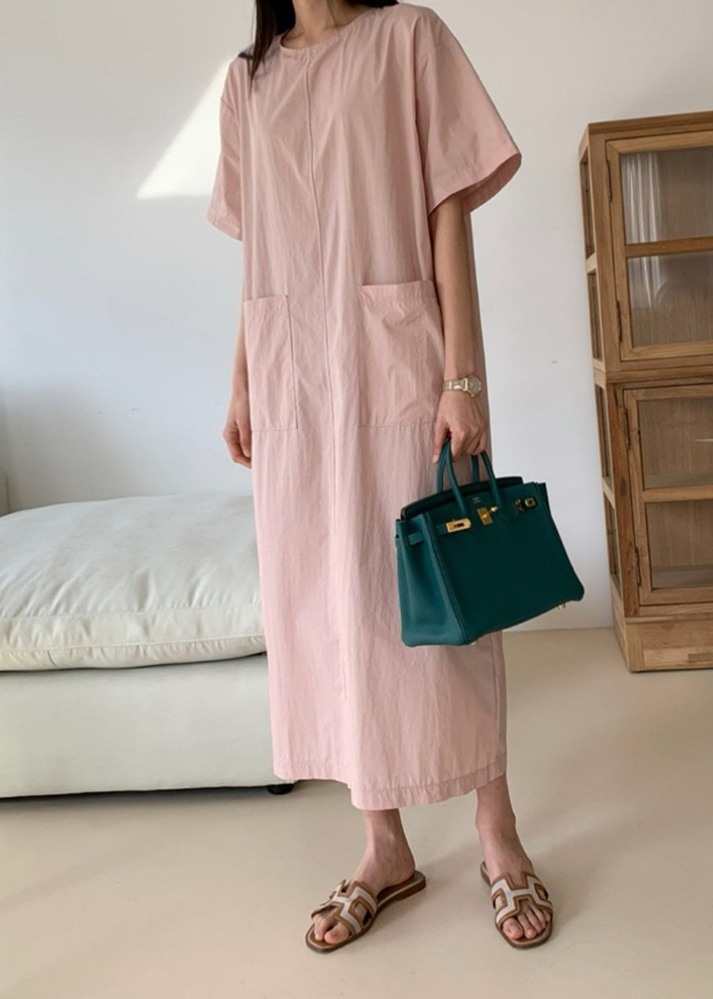 Summer big pocket dress