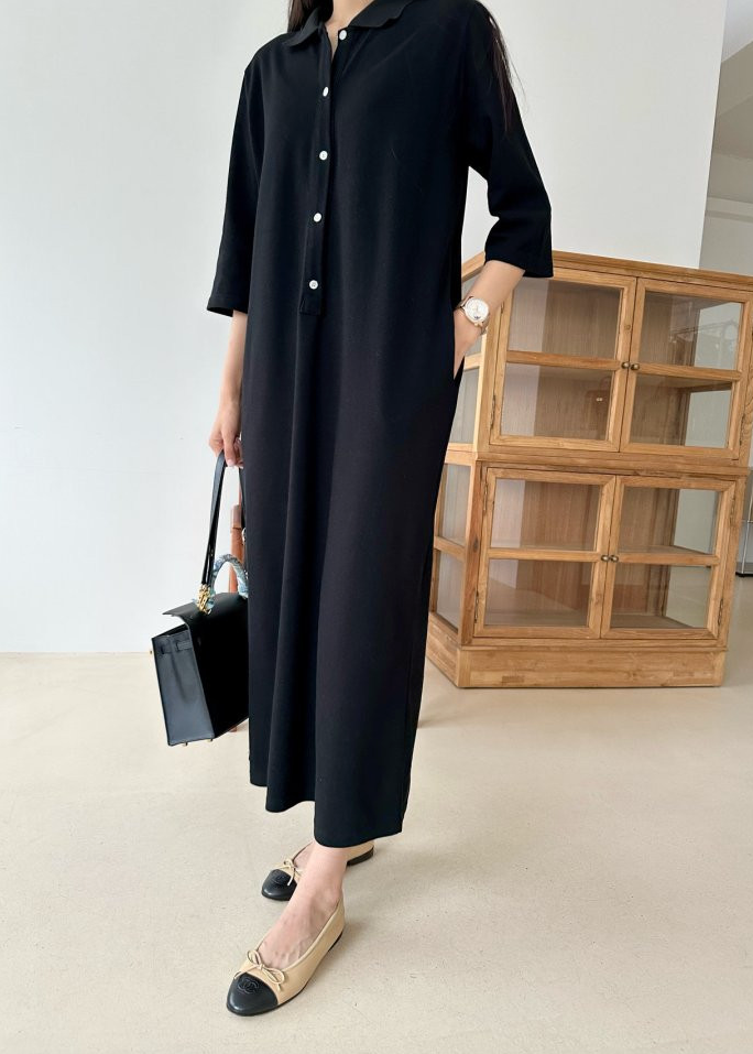 Three-quarter sleeve Pk dress