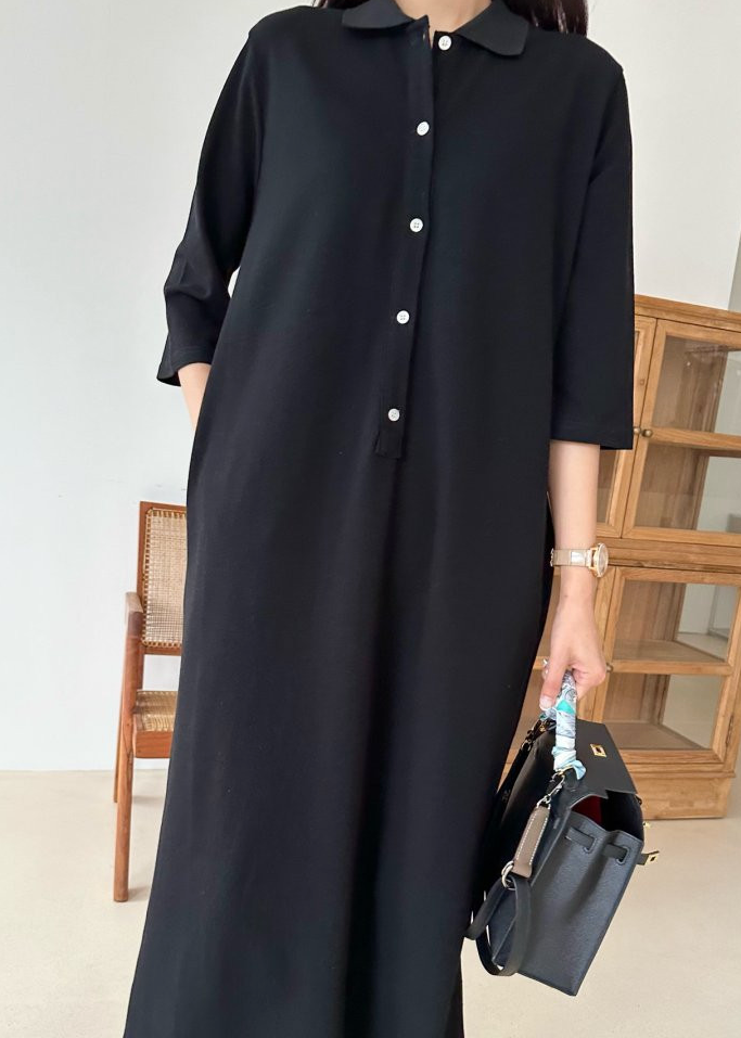 Three-quarter sleeve Pk dress