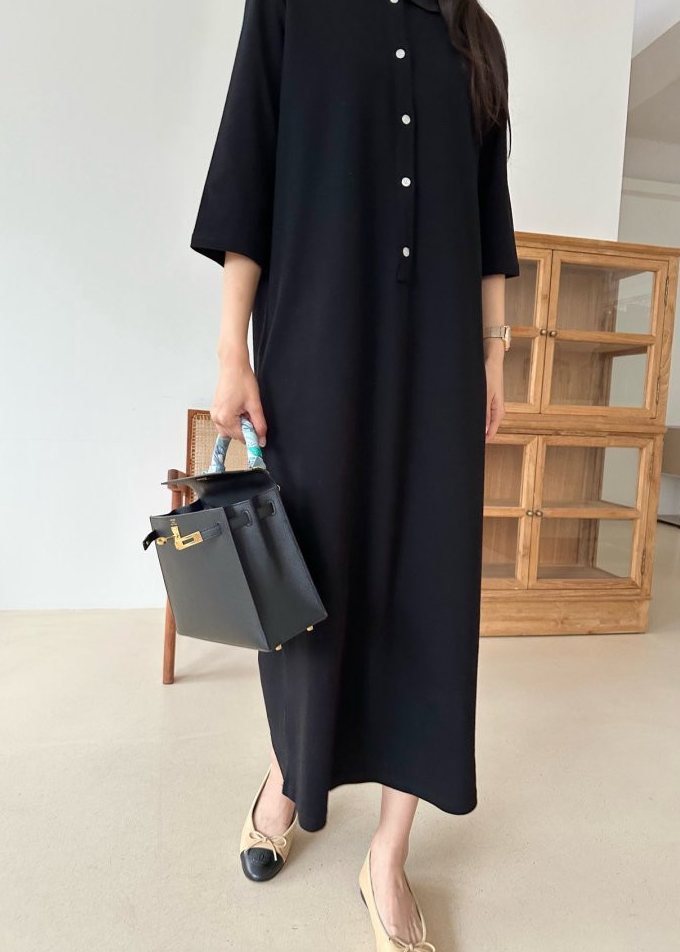 Three-quarter sleeve Pk dress