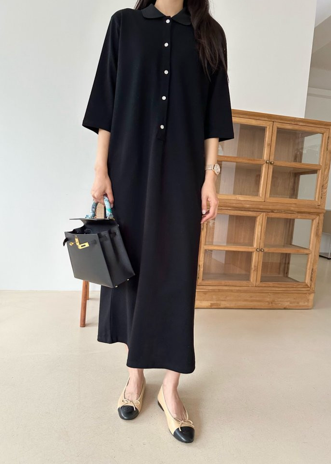 Three-quarter sleeve Pk dress