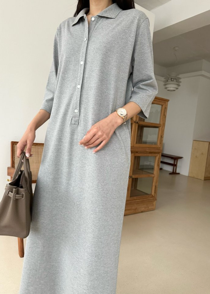 Three-quarter sleeve Pk dress