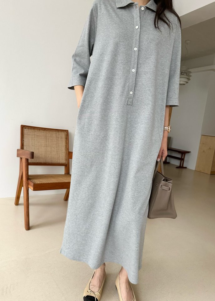 Three-quarter sleeve Pk dress