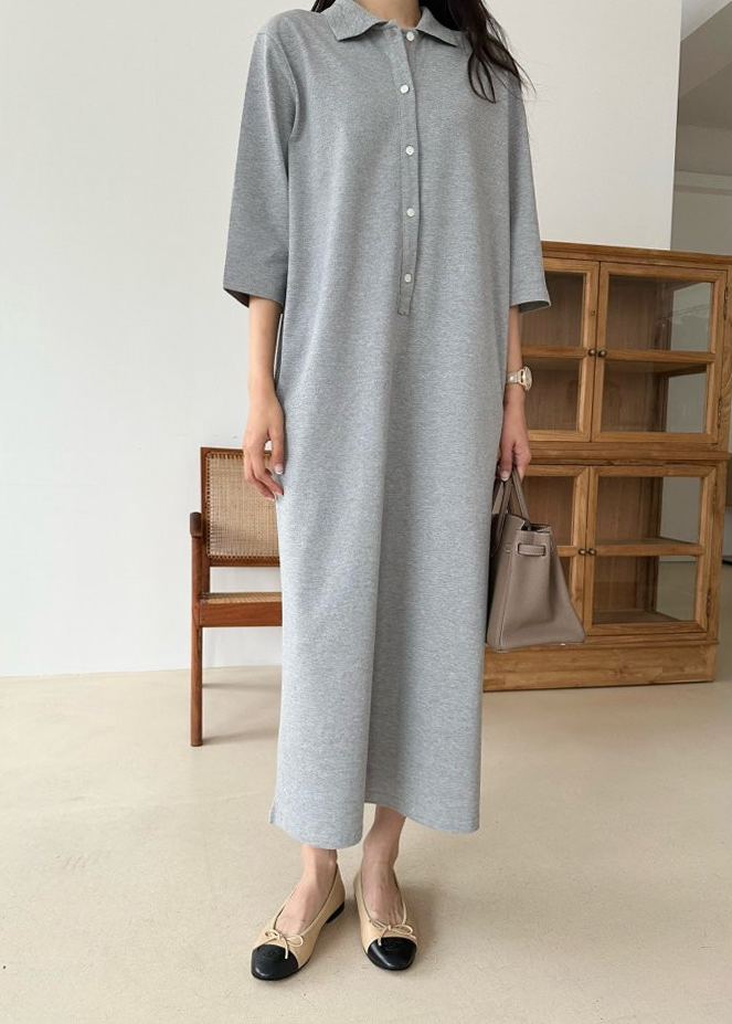 Three-quarter sleeve Pk dress