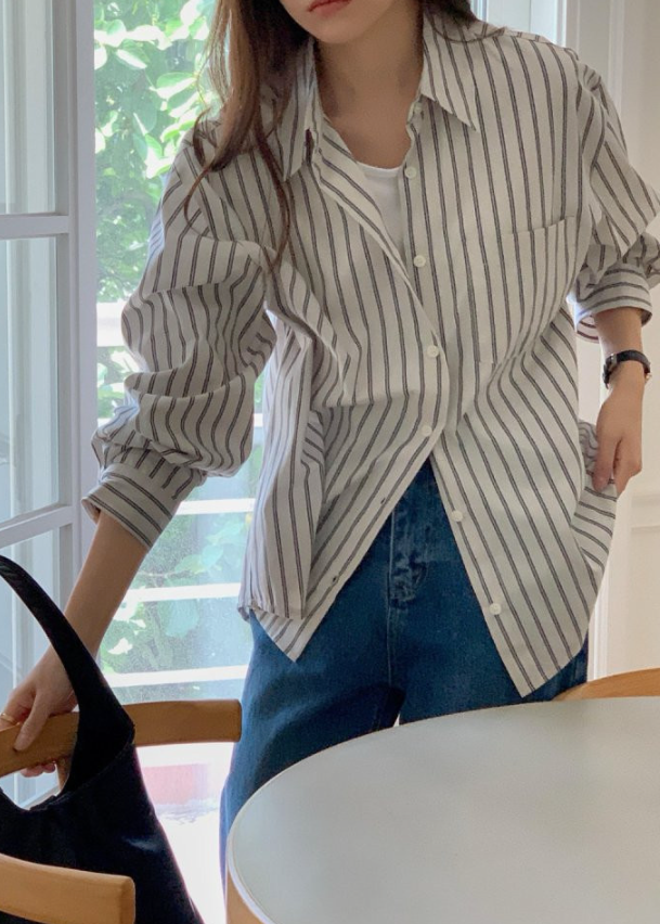 Modern striped shirt