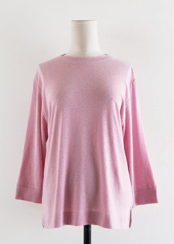 Linen 3/4 sleeves t-shirt