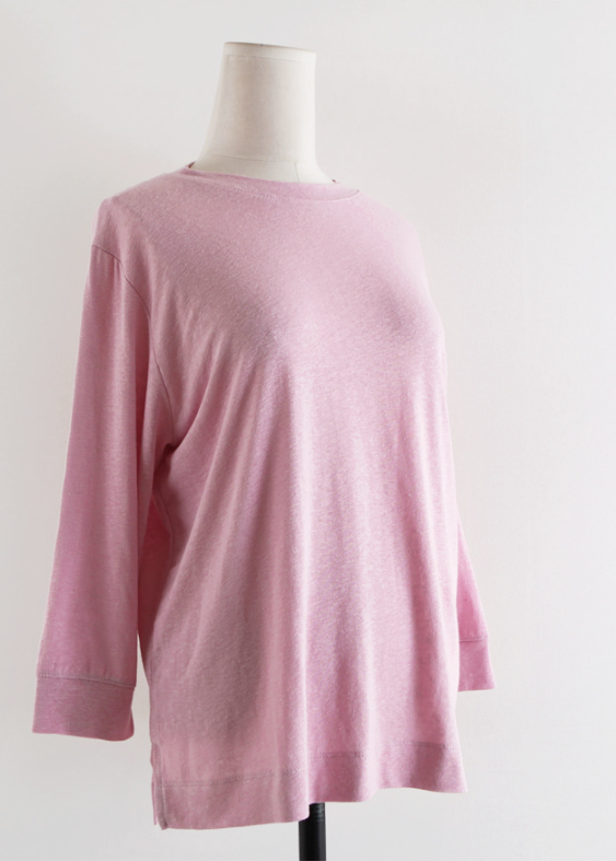 Linen 3/4 sleeves t-shirt