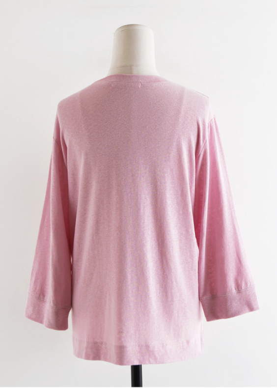 Linen 3/4 sleeves t-shirt