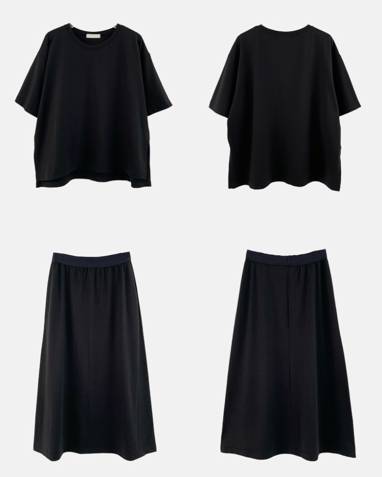 Jersey skirt set