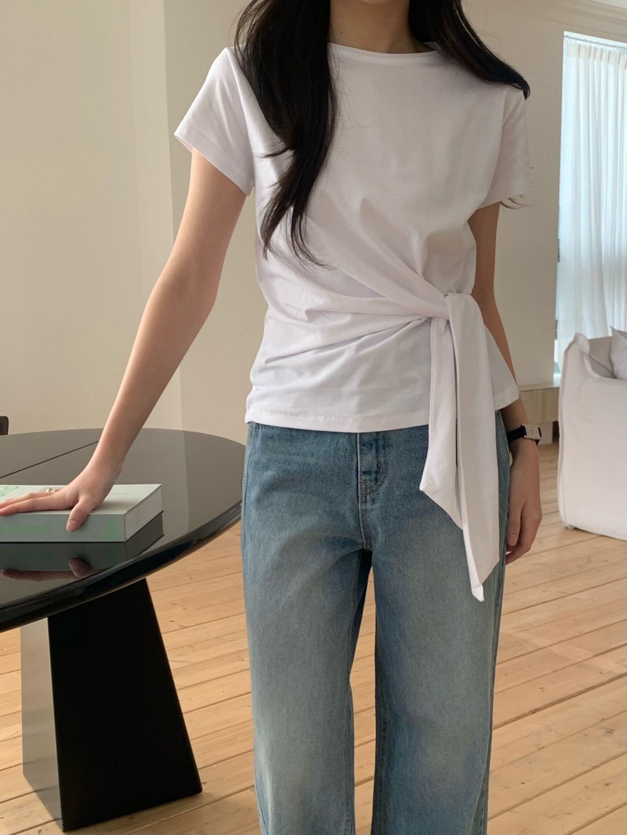 Waist sash T-shirt