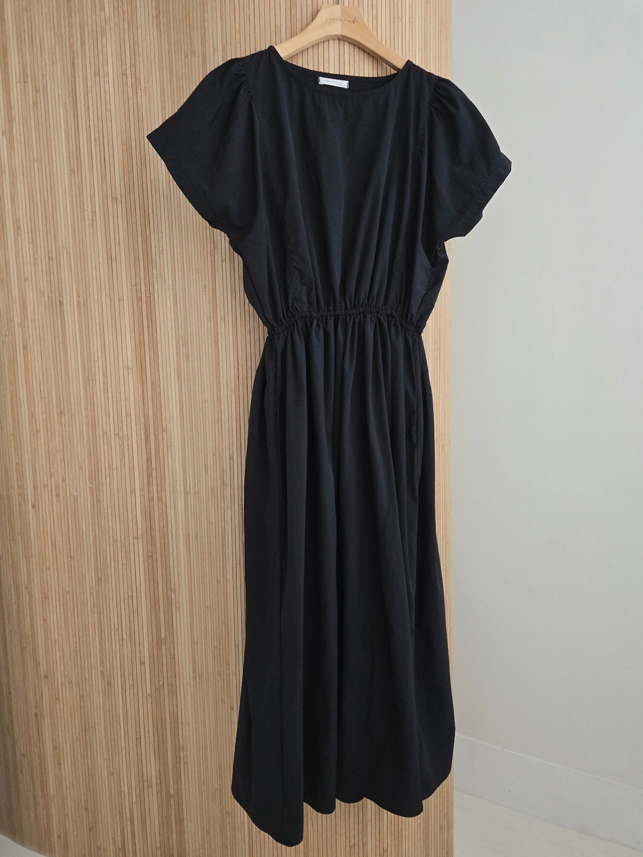 Nylon Puff sleeves dress