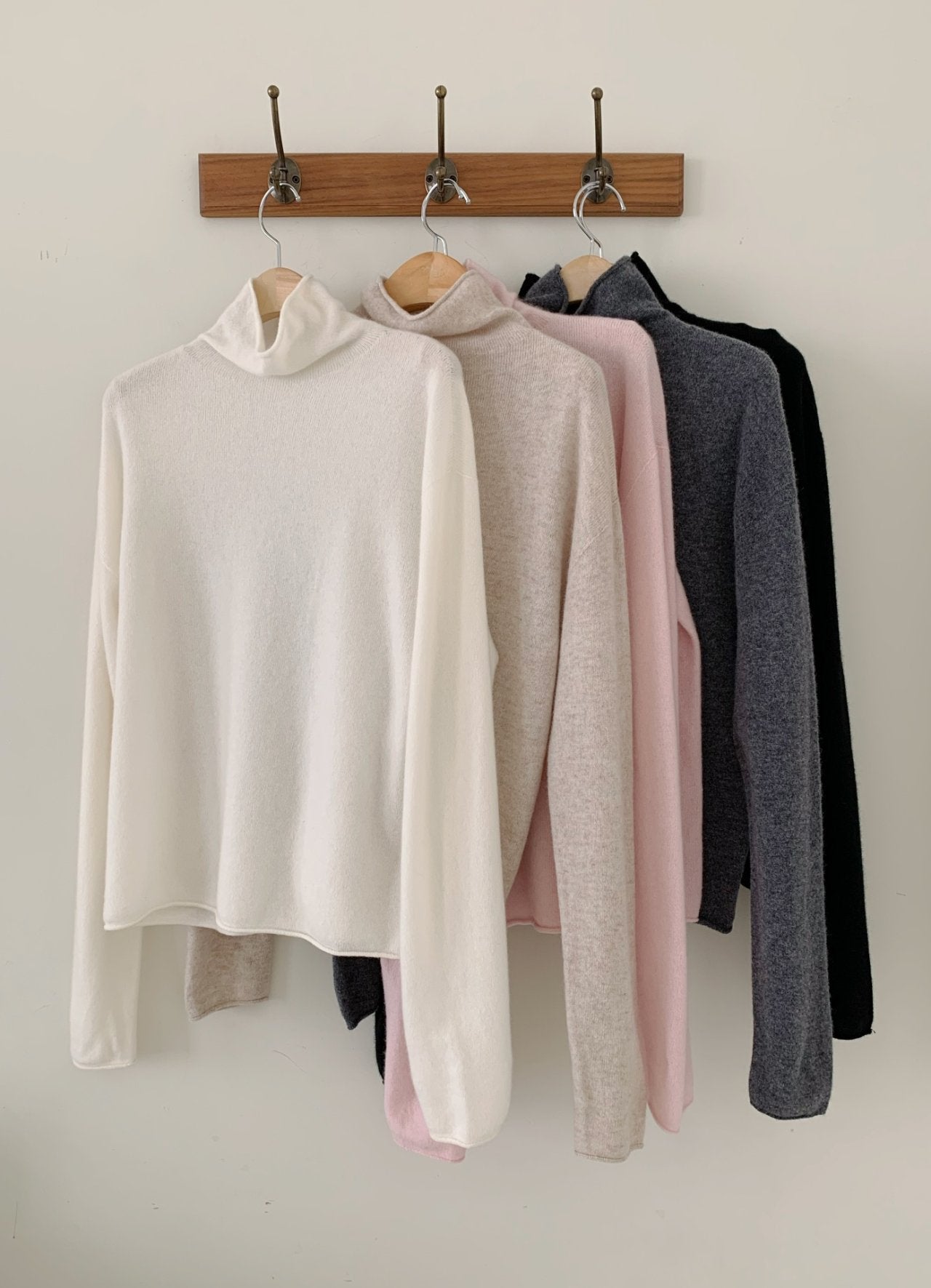 (F/W) Wholegarment high-neck knit top