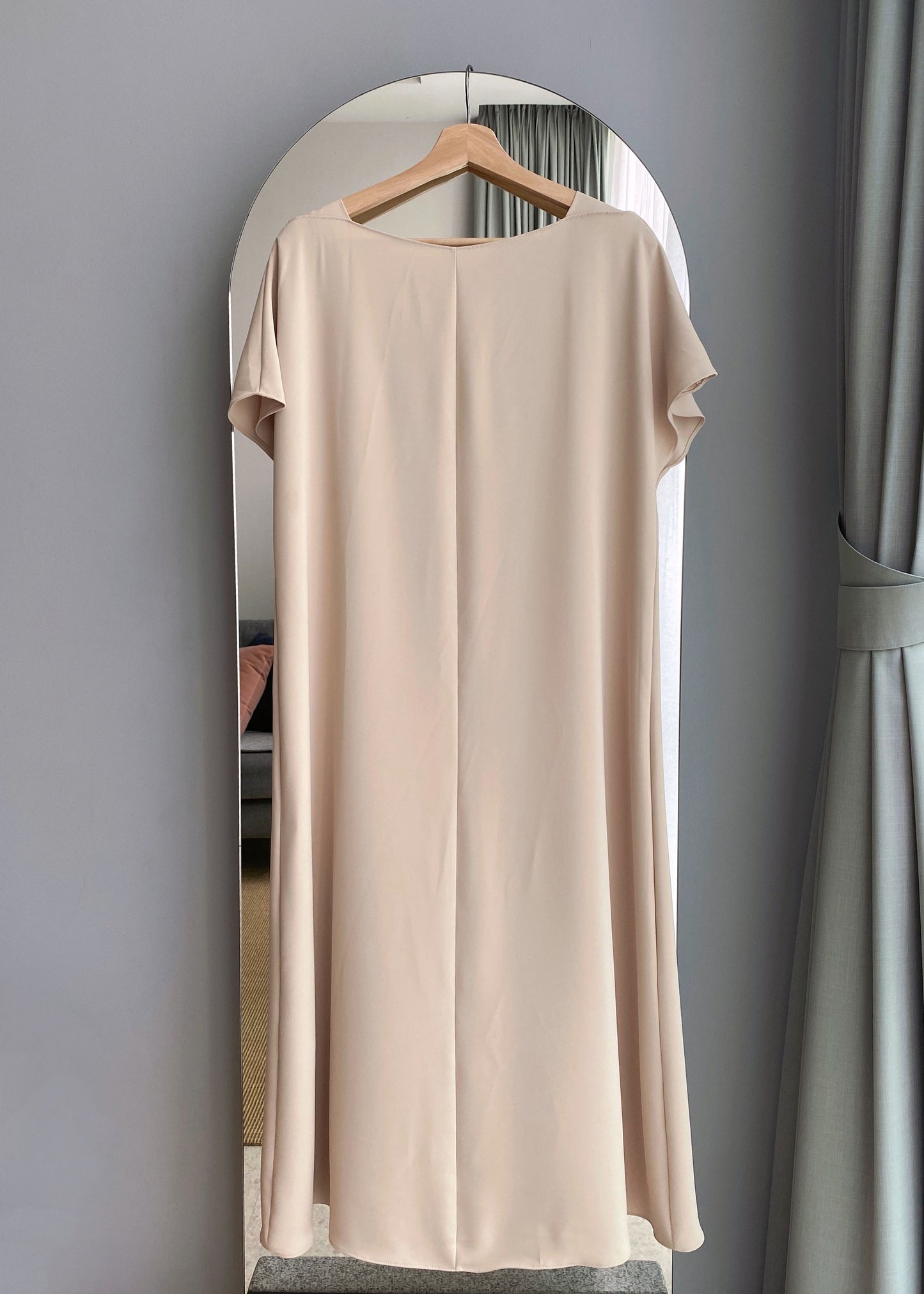 Silky loose fit dress